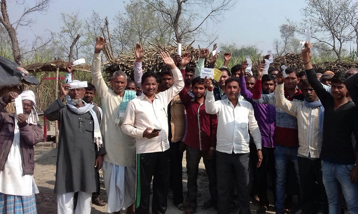 घटतौली से नाराज किसानों ने किया हंगामा