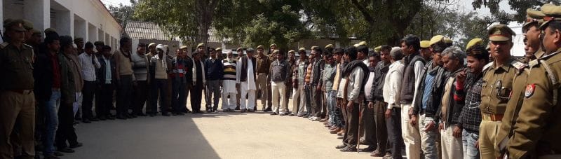 24 घंटे में 105 वारंटी और वांछित पकड़े