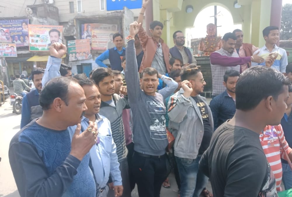 people celebrate the air strike by indian air force in pakistan.