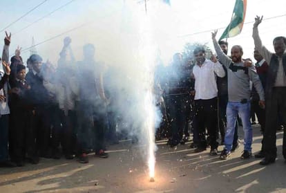 india Celebrating after attack on Pakistan