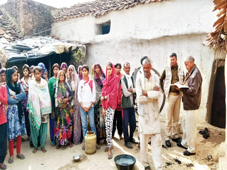 Fire in gas cylinder, nine women scorching including children