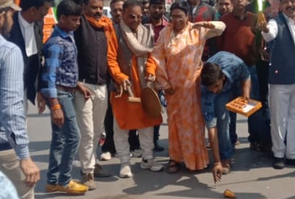 indian air force strikes back for pulwama terror attack, bjp MP and party workers celebrates