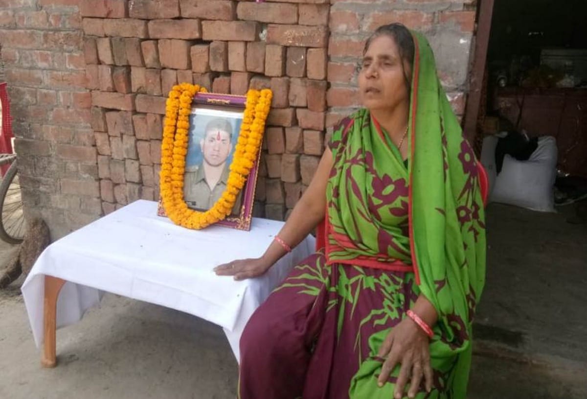Air strike of martyred ramesh yadav family happy