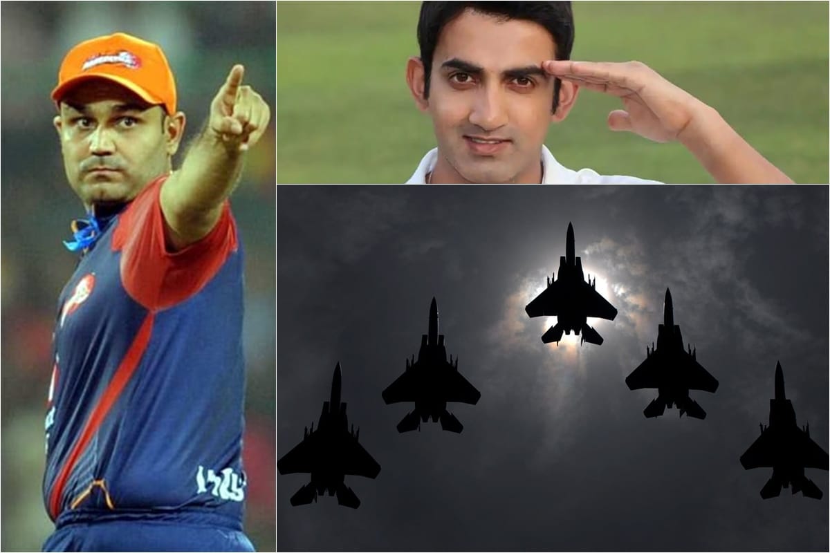 Virender Sehwag giving training to Pulwama martyrs children at his academy
