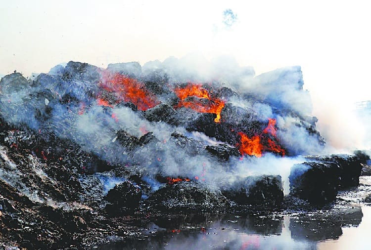 Fire in Paper Mill in Derabassi