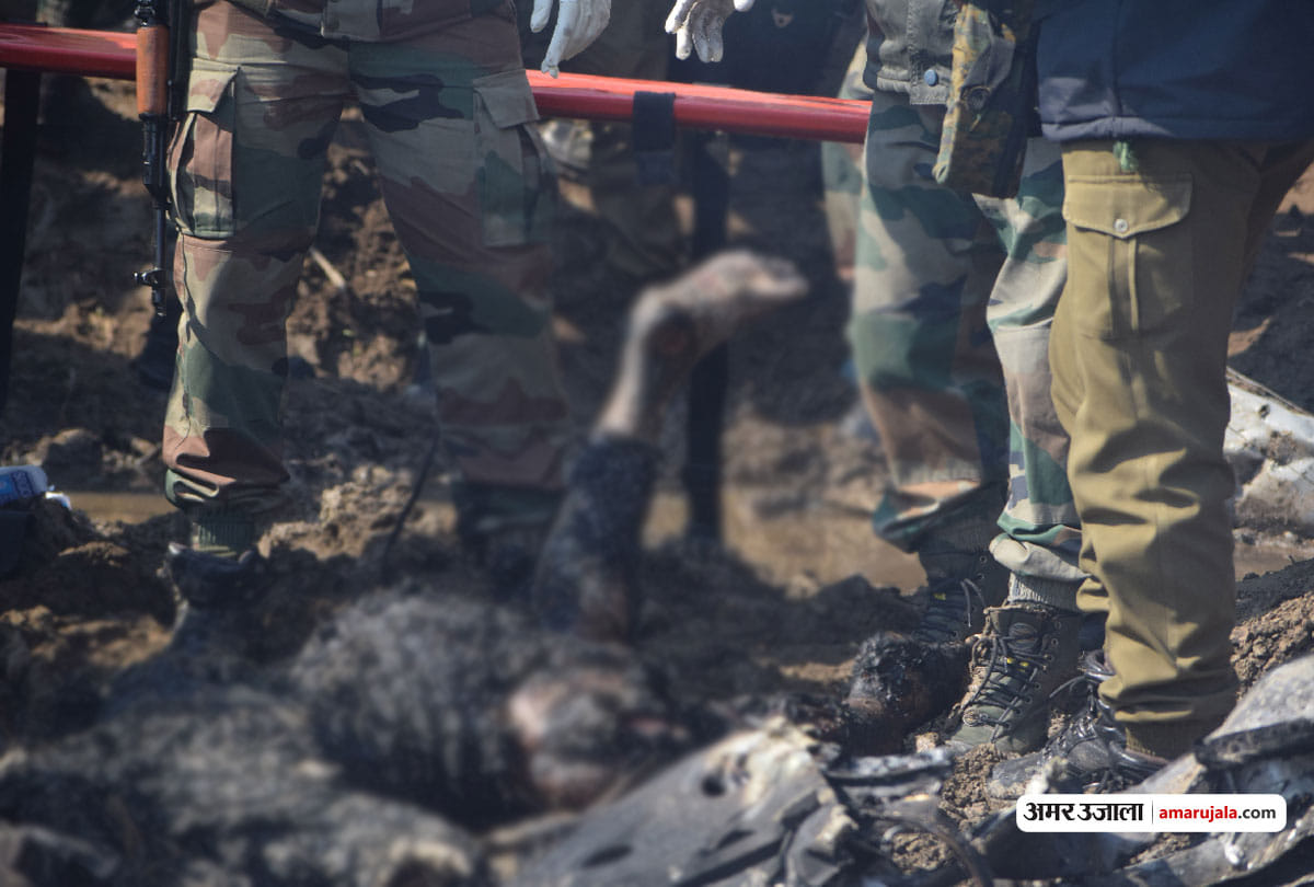 photos of badgam jammu kashmir mi-17 helicopter crash