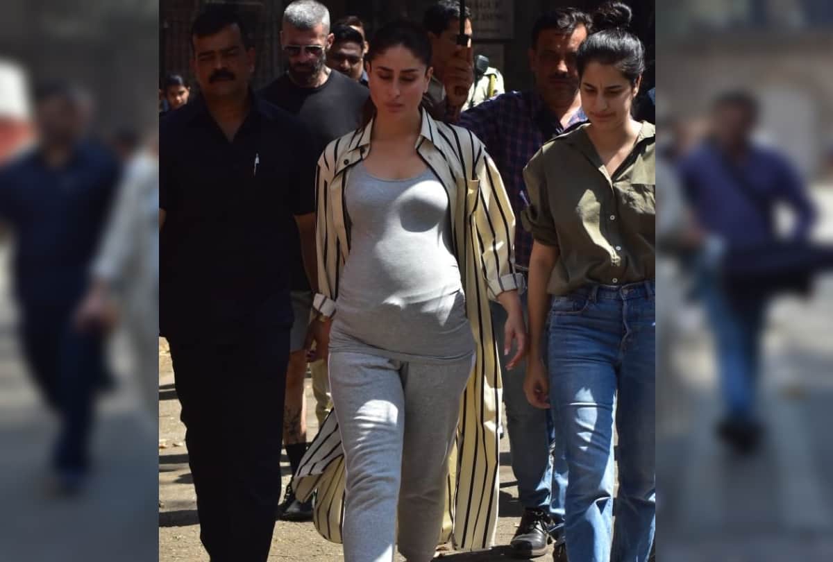 kareena kapoor flaunts her baby bump while shooting for her upcoming film good news