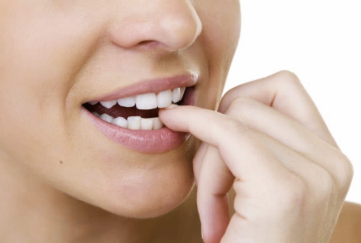 Nail biting is bad for your health