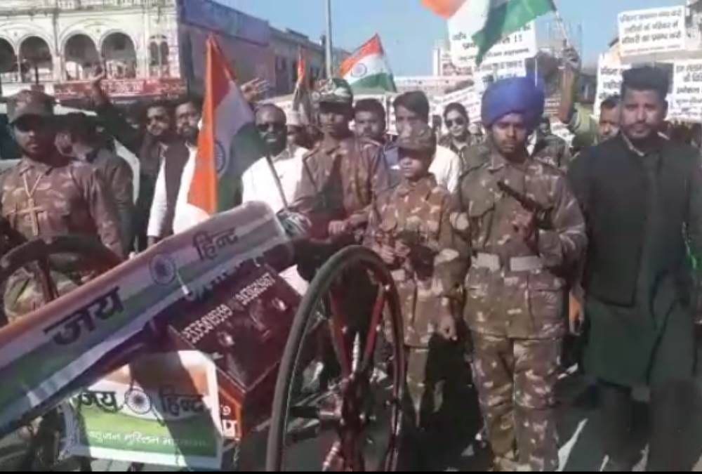 people celebrated air force attack on pakistan