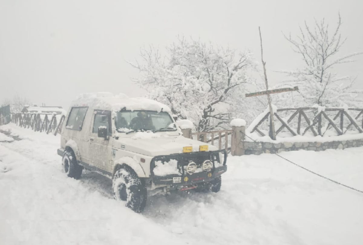 heavy snowfall recorded in himachal including shimla city