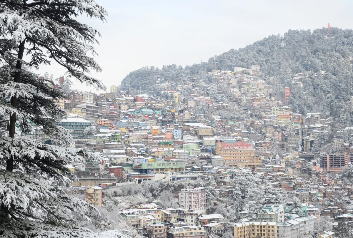 The snowfall for the sixth time in February after 11 years in Shimla