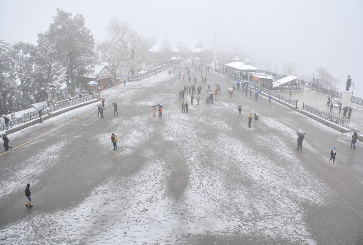 The snowfall for the sixth time in February after 11 years in Shimla