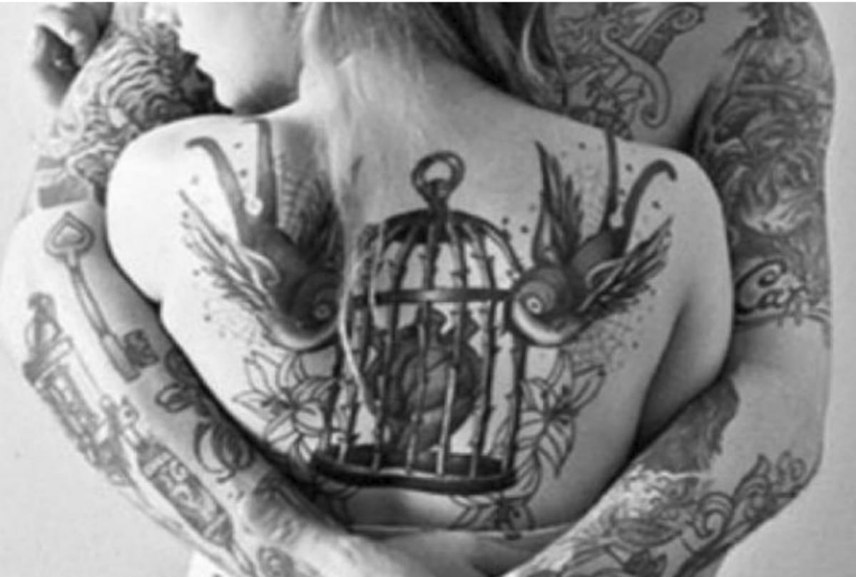 romantic couples  design tattoos in trend