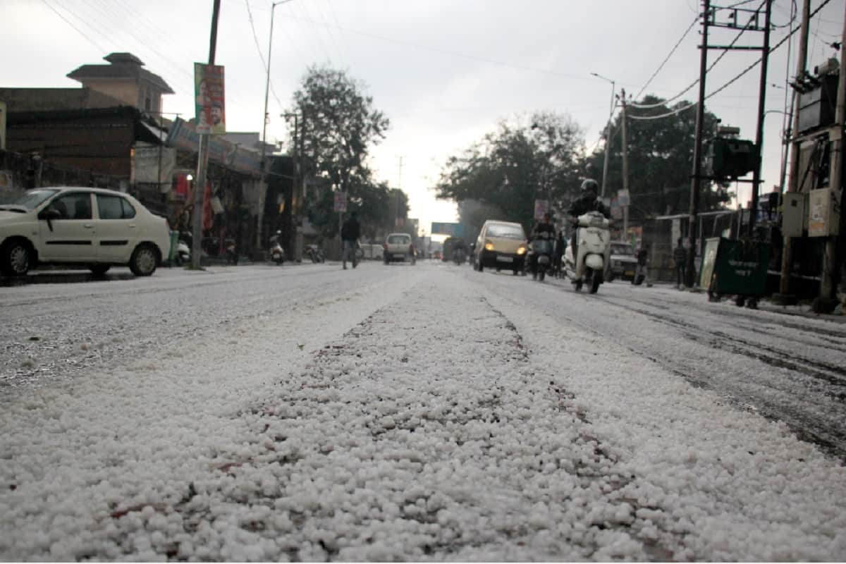 Rain and fierce hailstorm in Bijnor and see photos