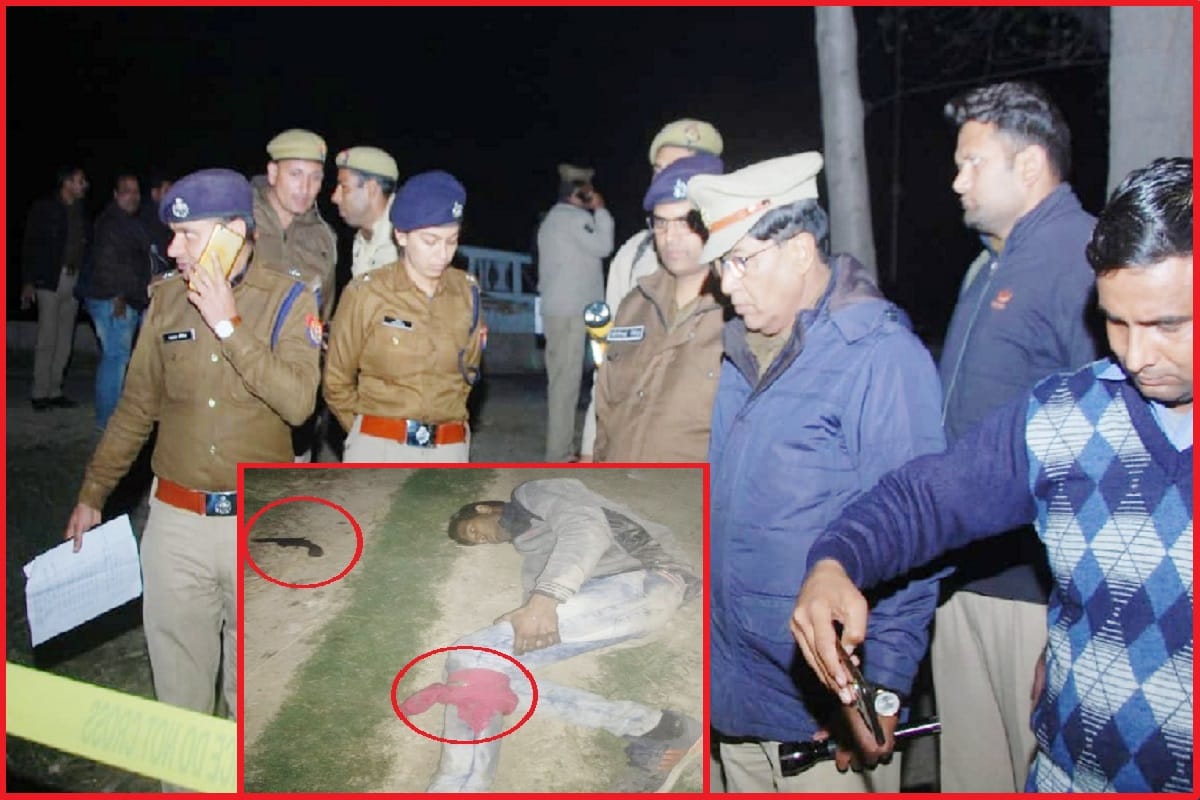 Encounter in Muzaffarnagar and one accused injured shot of police officers