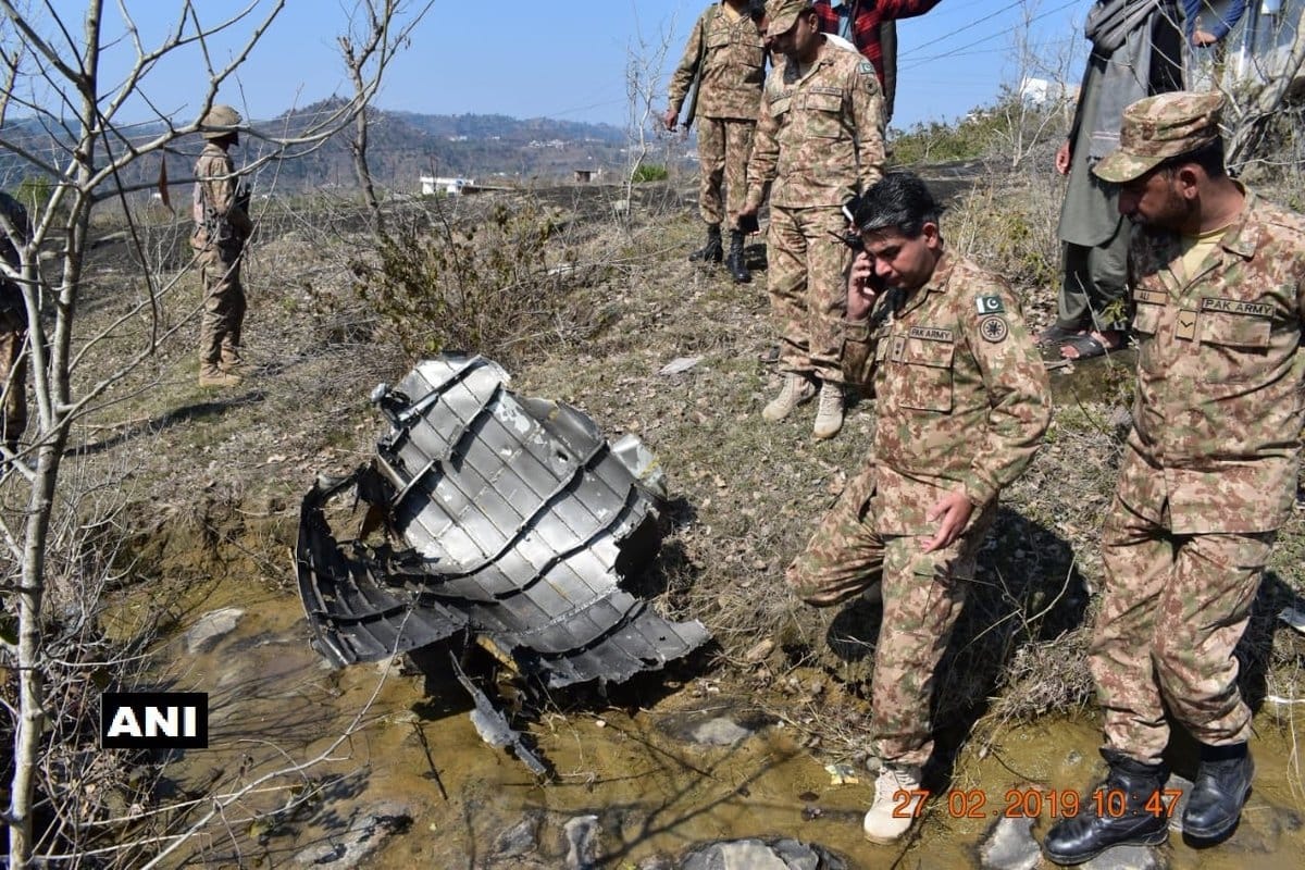 another lie of pakistan come out, picture of wreckage of downed Pakistani F16 jet released