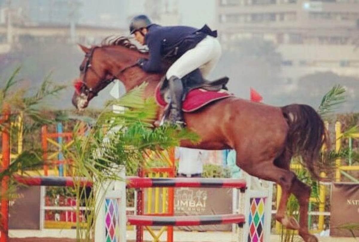 Randeep Hooda won silver medal in national equestrian championship