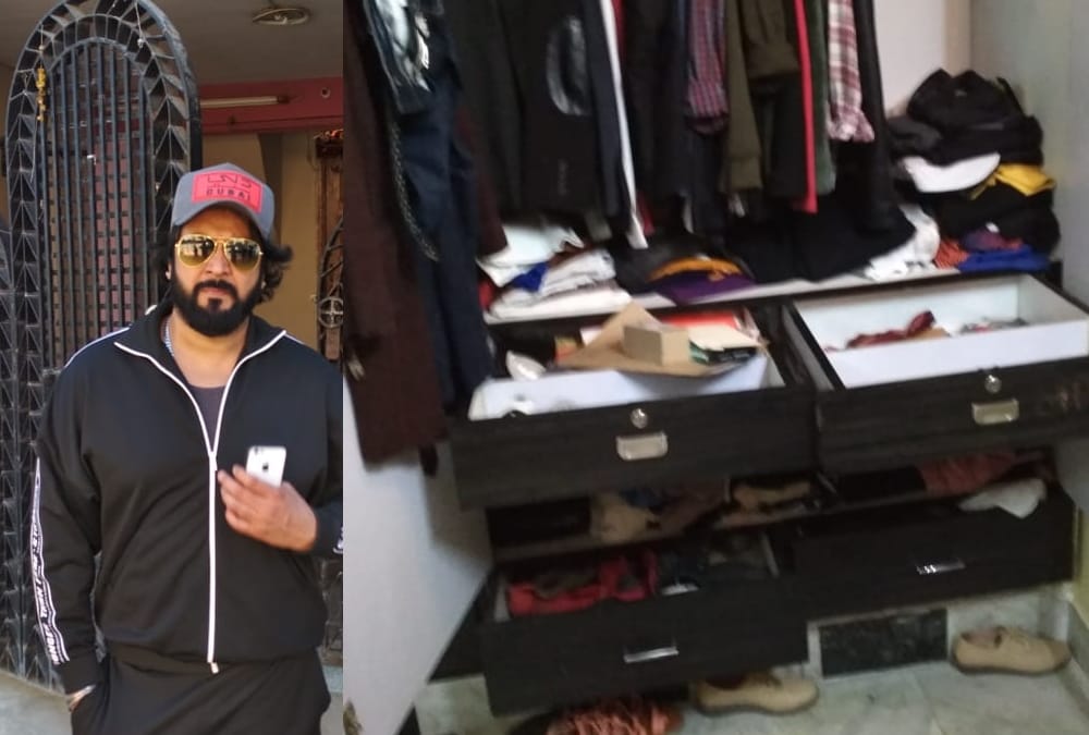 theft in home of actor santosh shukla's home in lucknow.