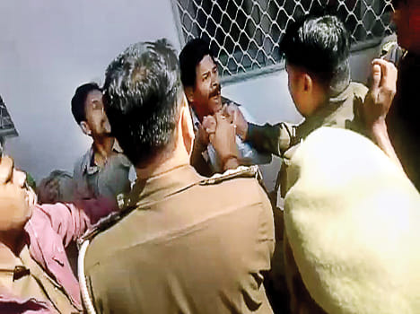 Inspector and soldier attack on post mortem house