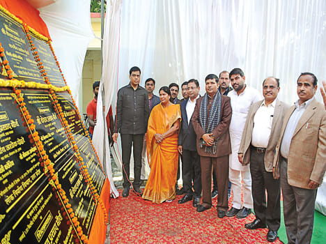 Deputy CM laid the foundation stone of 85 roads