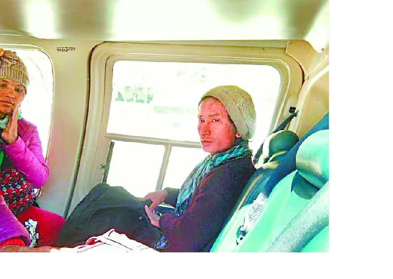 Chili-Burn, the young man finally got helicopter service