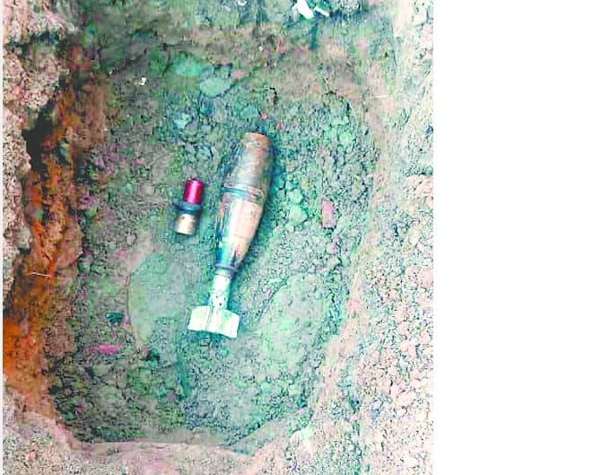 on person got Mortar shell