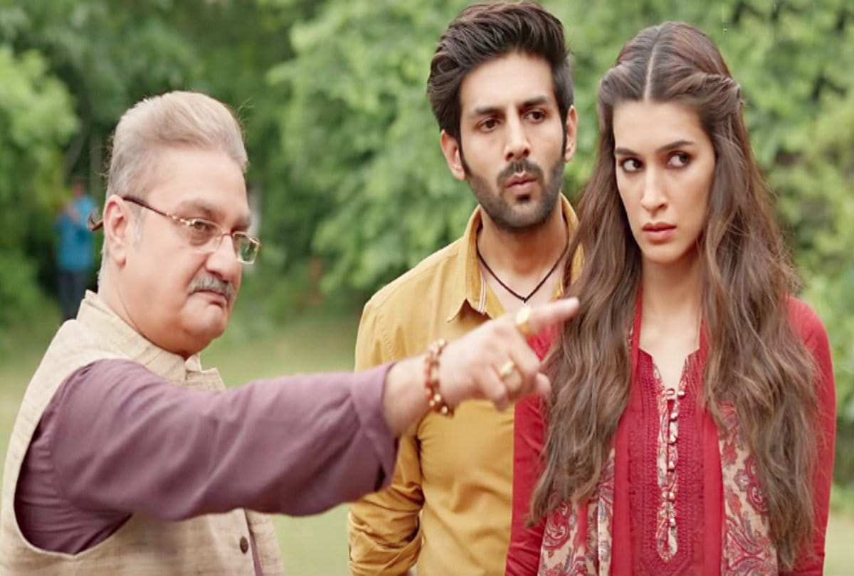 Kartik Aaryan and Kriti Sanon starrer film Luka Chuppi completes 3 years the actors celebrate on the sets of Shahzada