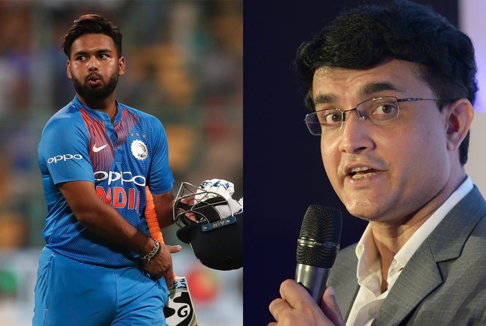 BCCI Chairman Sourav Ganguly supported Rishabh Pant says needs to give time