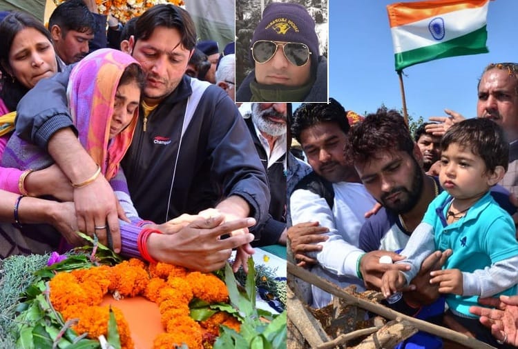 indian airforce sergeant vikrant Sherawat funeral, who died in mi 17 helicopter crashes in badgam