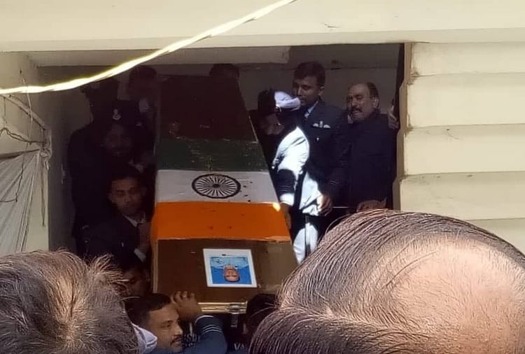 air strike, mi 17 helicopter crash, indian airforce squadron leader siddharth vashisht funeral