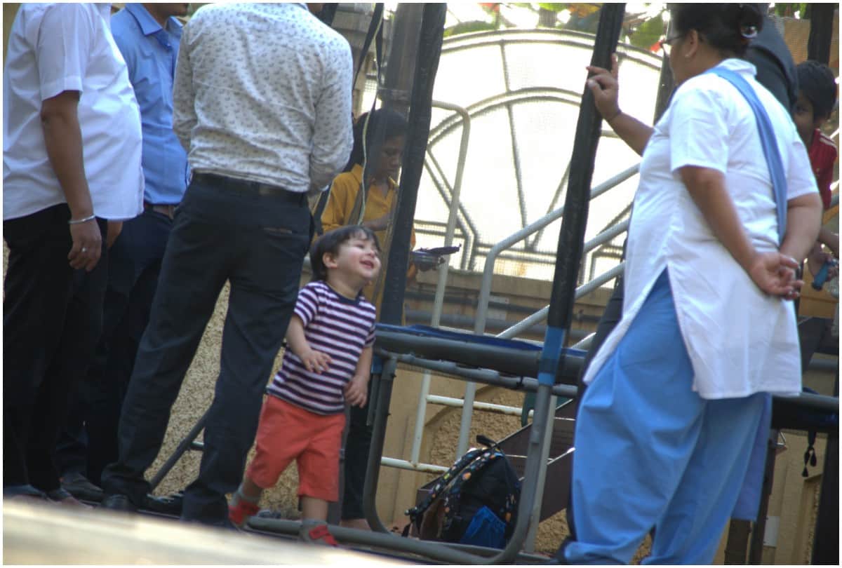 Kareena Saif son Taimur spotted with horse riding