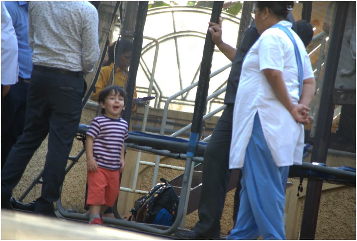 Kareena Saif son Taimur spotted with horse riding