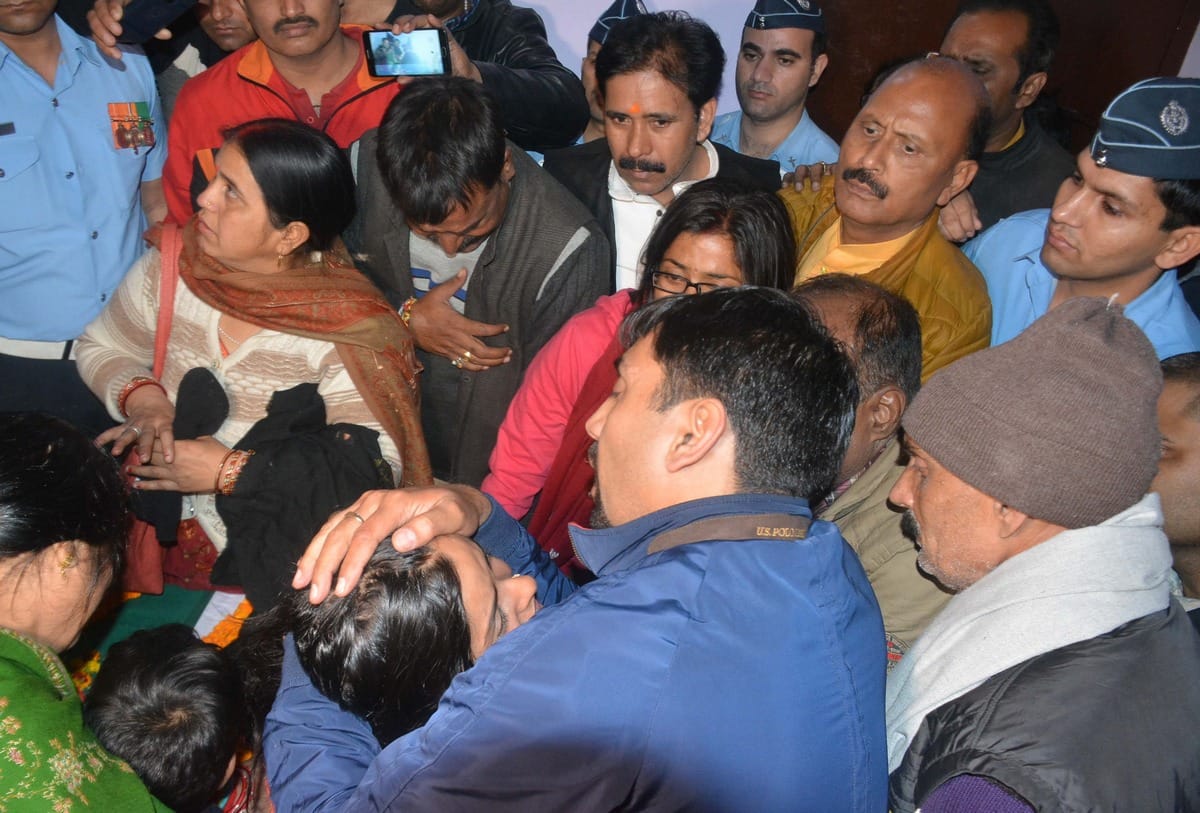 Air Force sergeant vishal pandey died In Badgam
