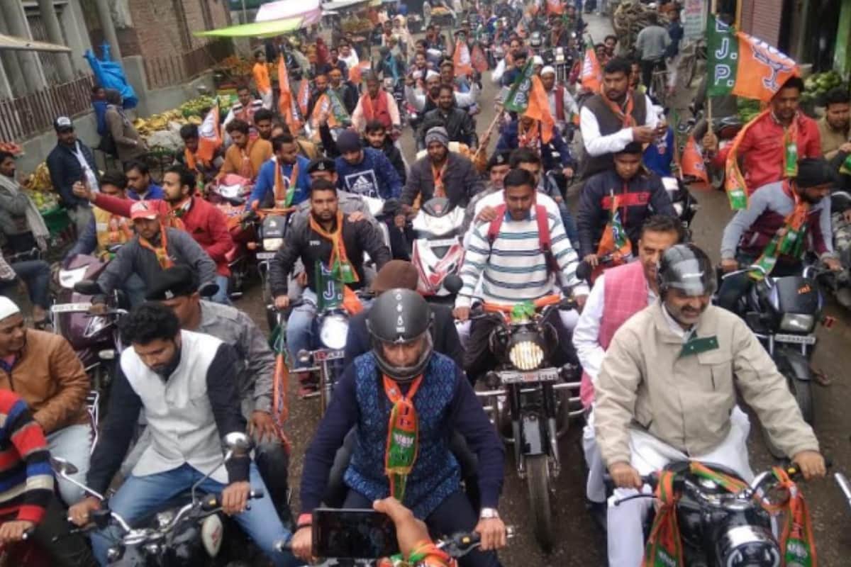 Loksabha Elections 2019: BJP Vijay Sankalp bike rally in Meerut