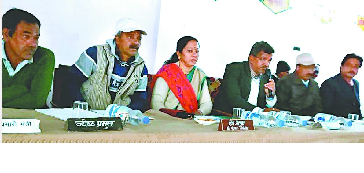 Issues raised in the meeting of the area Panchayat, water issues