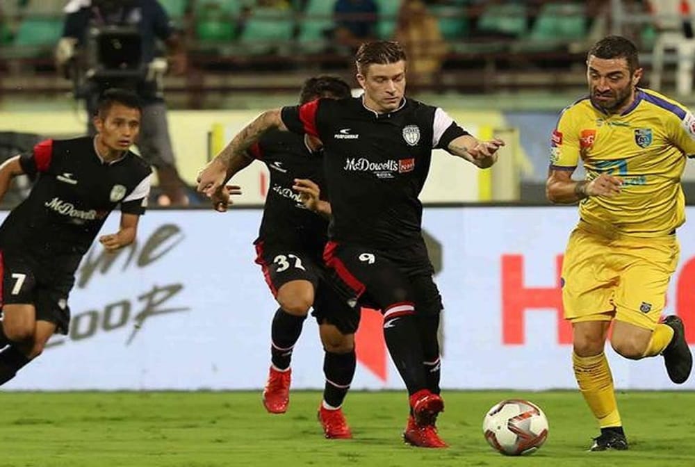 ISL: NorthEast united fc prove a point in Kerala blasters stalemate