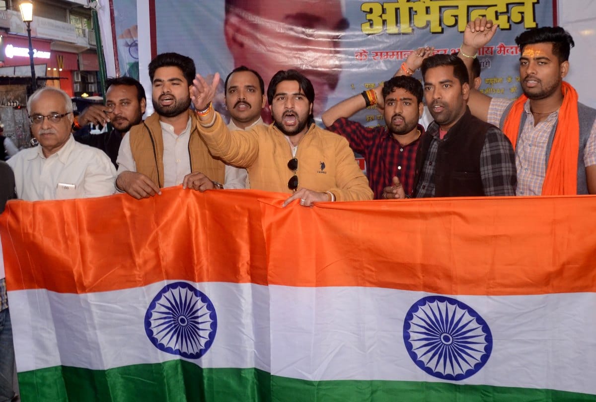 Kumbh mela 2019: release of abhinandan  celebration in kumbh mela