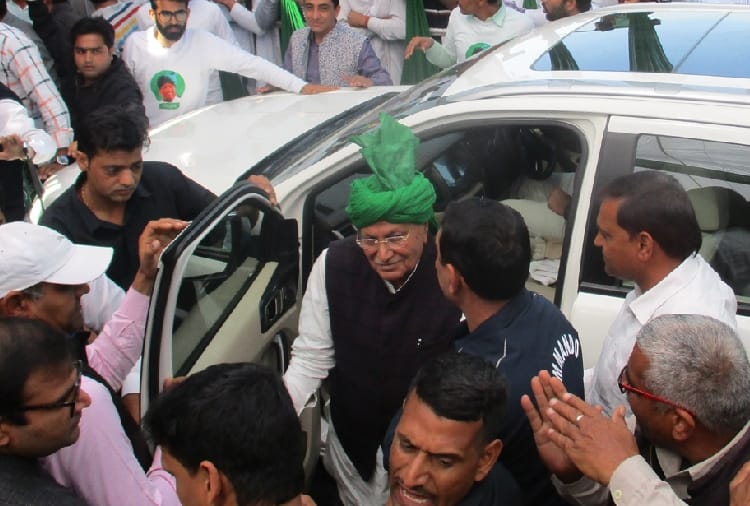 OM Prakash chautala addressing rally in hansi of Haryana
