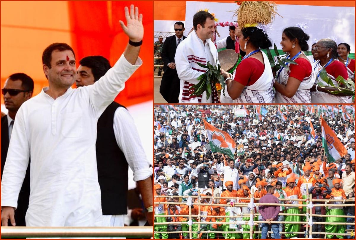 Lok sabha election 2019: Rahul Gandhi alleged BJP in Ranchi- BJP Jhooth, sanse majboot