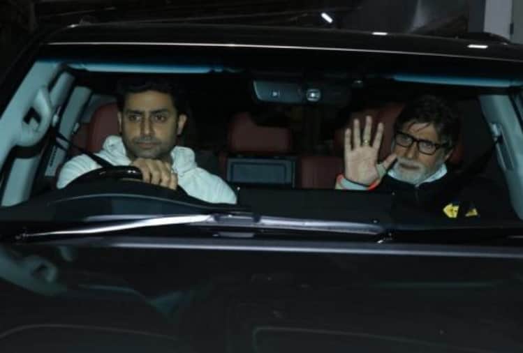 badla screening attend amitabh bachchan abhishek bachchan and shweta bachchan