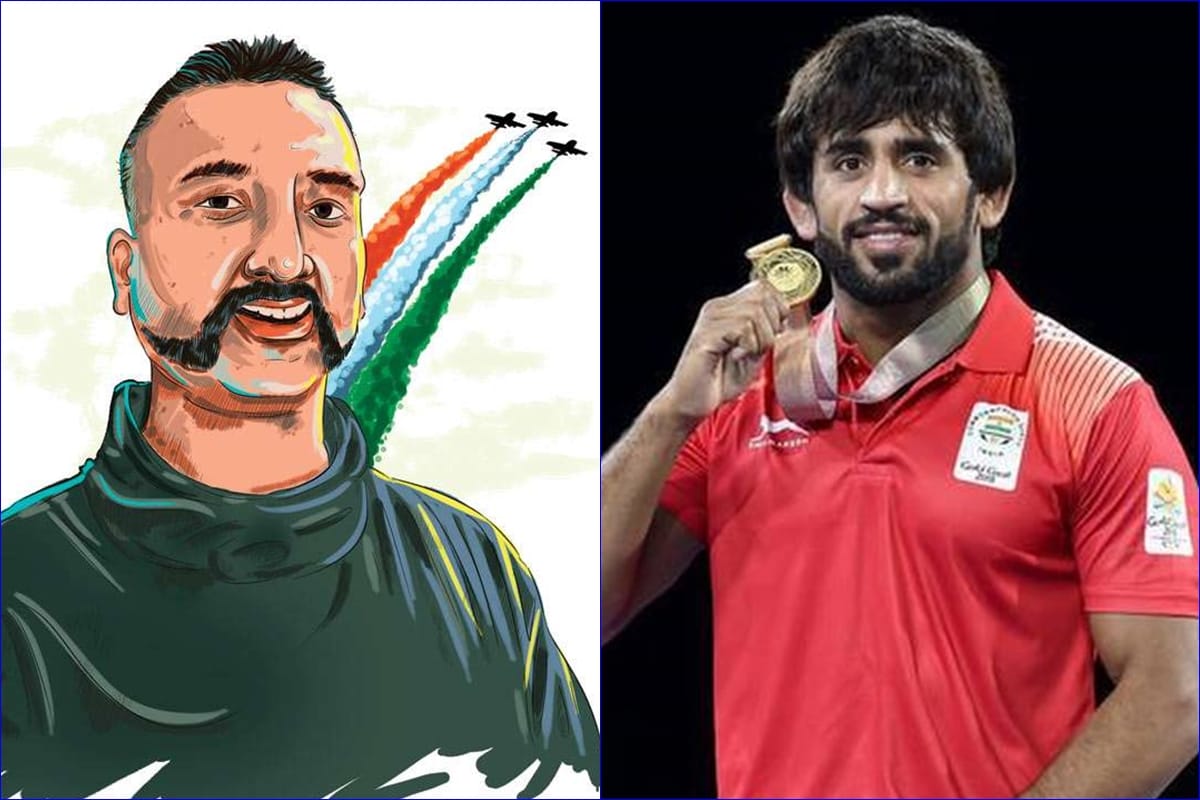 Bajrang Punia dedicates his gold medal to Wing Commander Abhinandan Varthaman