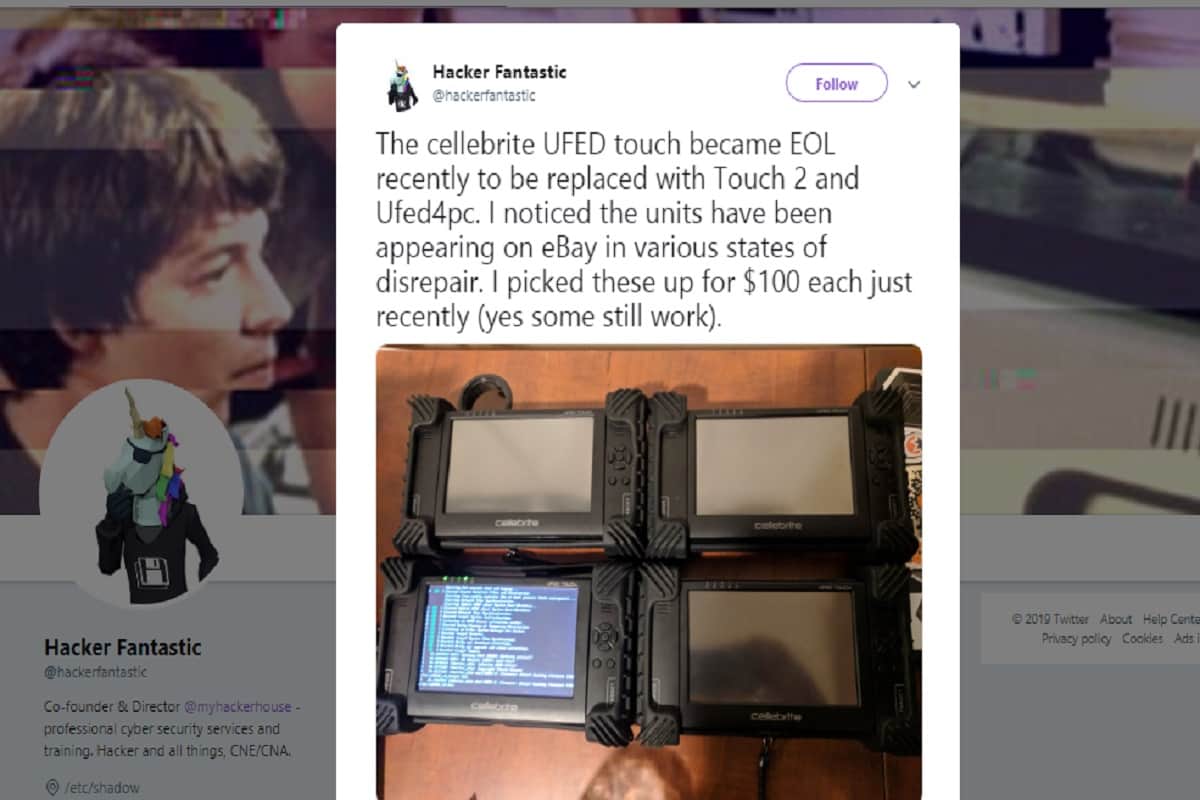iPhone and Android hacking tool cellebrite UFED used by FBI on sale on eBay at 100 Dollers