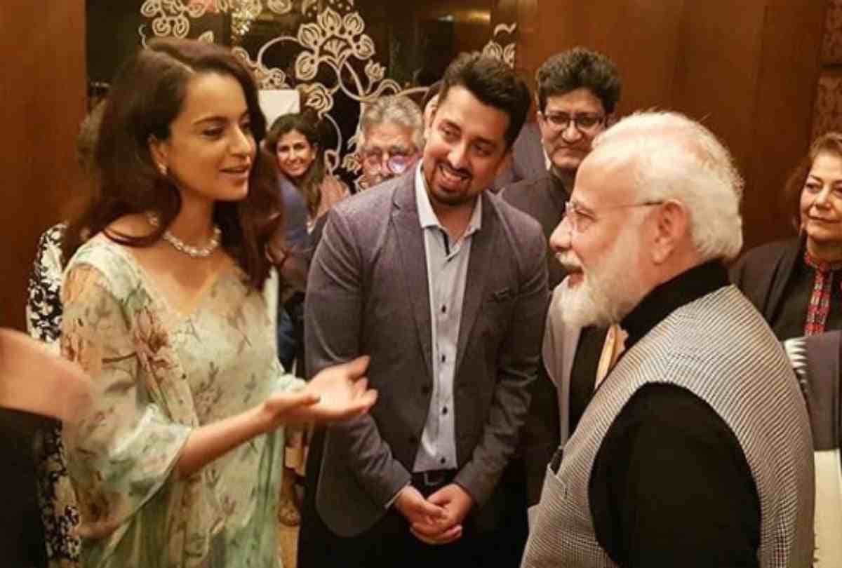 manikarnika actress kangana ranaut met PM Narendra Modi at a delhi event photo viral