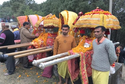 After 45 years deity Idol converted into gold in mandi himachal