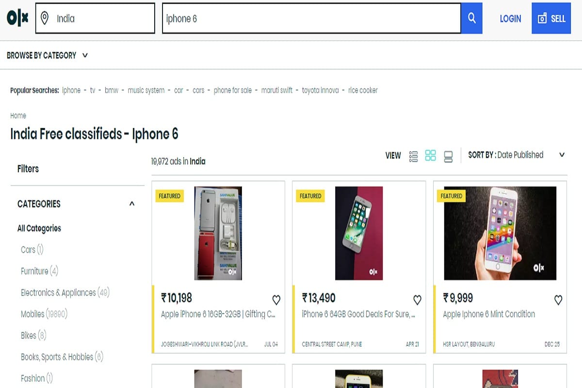 olx iphone