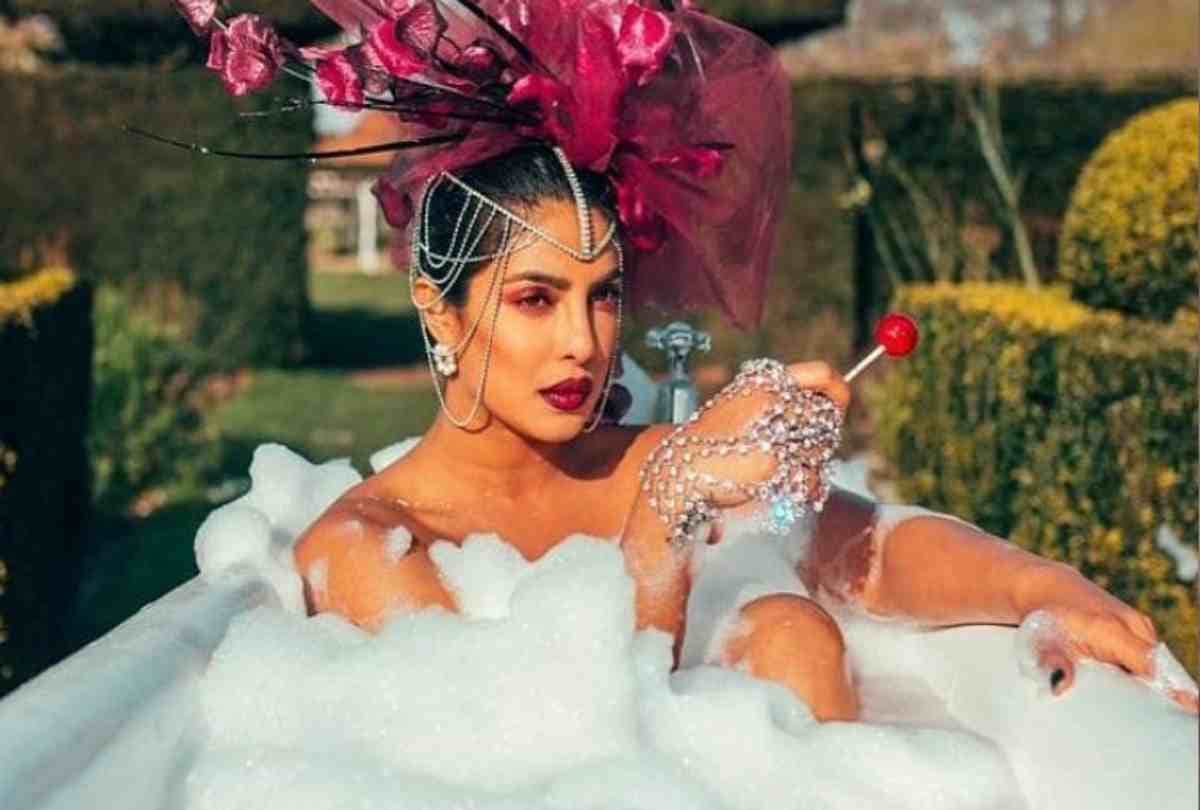 priyanka chopra troll on her bath tub photo from nick jonas new sow song sucker