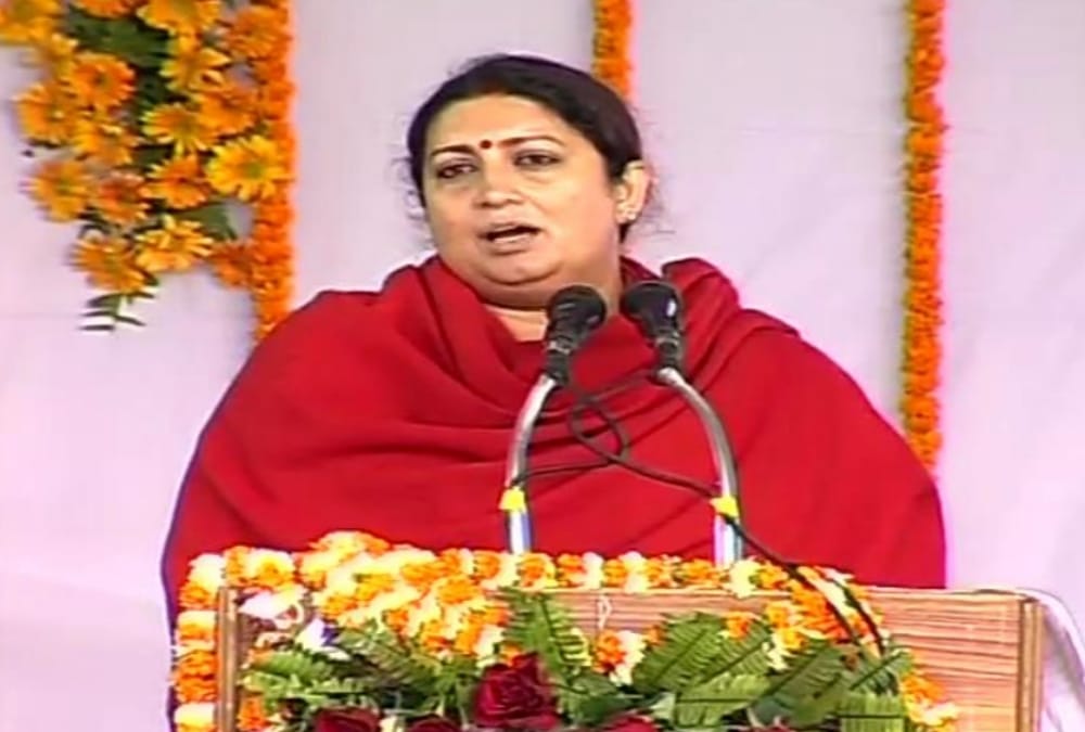 smriti irani in kanpur for lok sabha elections 2019