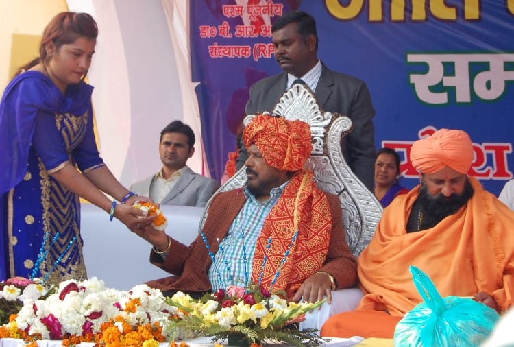 Union State Minister Ramdas Athawale reached in jind of Haryana
