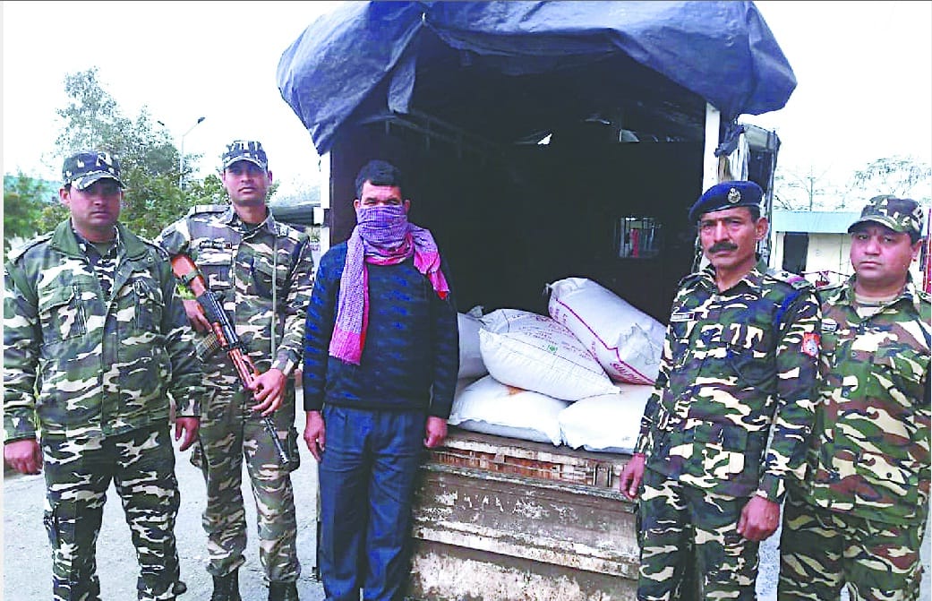 SSB caught five quintals of Chinese pea