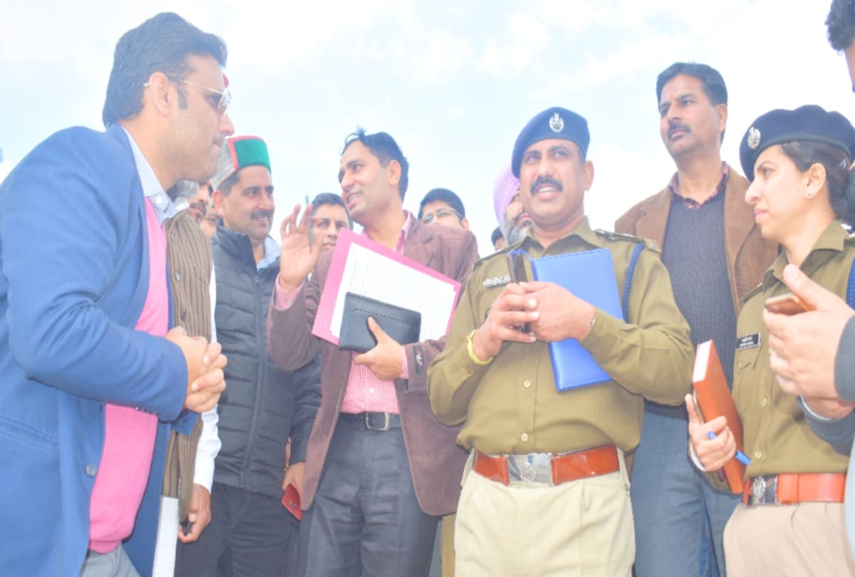 SPG inspect Chambi Maidan in kangra for Rahul Gandhi rally